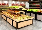Supermarket Fruit Shelves